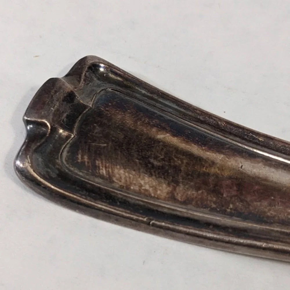 1847 Rogers Bros XS‎ Triple Silver Plate Ladle Vintage Art Deco Serving Spoon